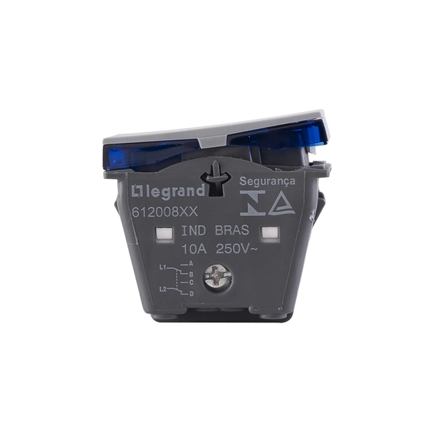 Modulo Interruptor Bipolar Paralelo Cinza Pial Plus+