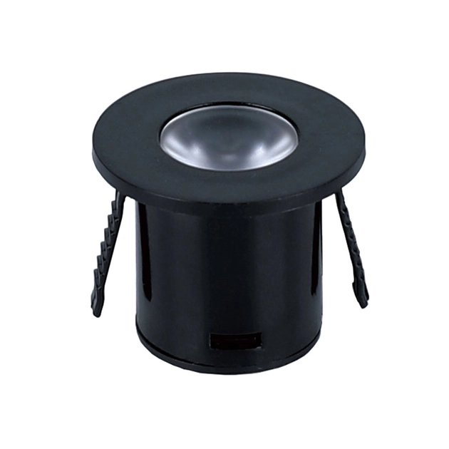 Plafon Led De Embutir Aluminio Preto 1w 30 3000k Woody