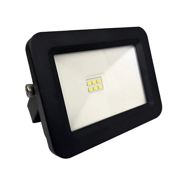 Projetor Led Aluminio Preto 10w 800lm Ip66 6500k