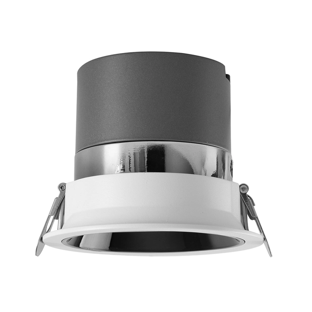 Plafon Led De Embutir Branco E Preto 18w 24 2700k Angel Eye