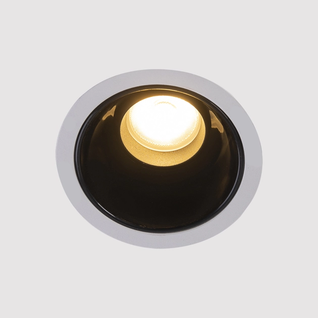 Plafon De Embutir 7w 700lm 2700k Aluminio Branco Angel