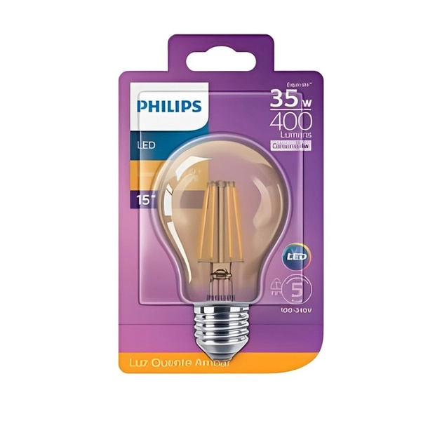 Lampada Led Bulbo A60 Filamento E27 4w 180 2500k