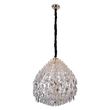Pendente Cristal K9 Metal Dourado Ø60cm Glamour
