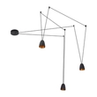 Pendente Led Alumínio Preto E Ouro 15w 3000k Draw