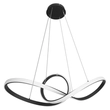 Pendente Led Metal Silicone Preto 58w 3000k Flow