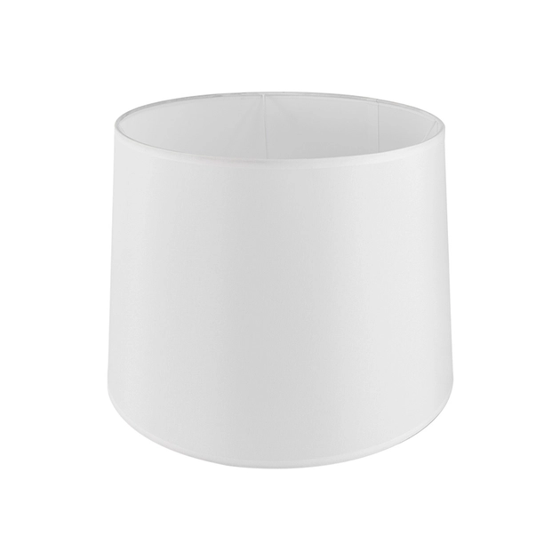 Cupula Para Abajur Tecido Branco Boca Larga 38cm