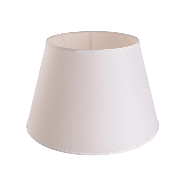 Cupula Para Abajur Tecido Bege Boca Larga 52cm