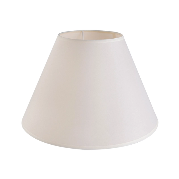 Cupula Para Abajur Tecido Bege Boca Larga 40cm