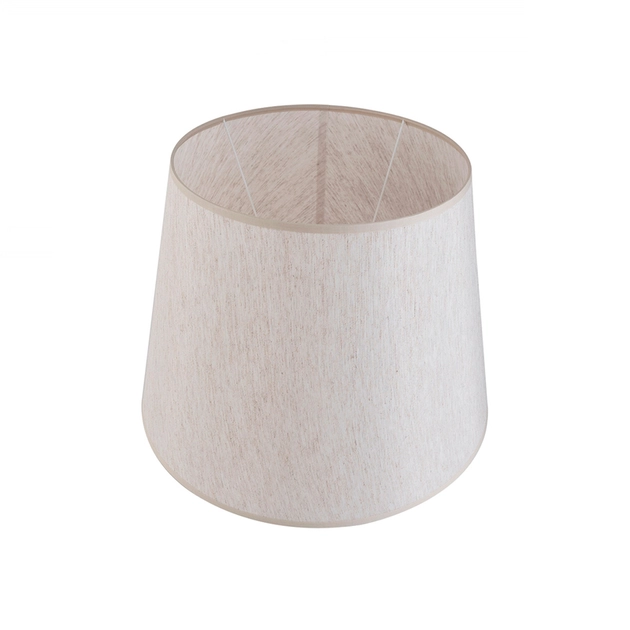 Cupula Tecido Rustico Bege Boca Larga 36,5cm