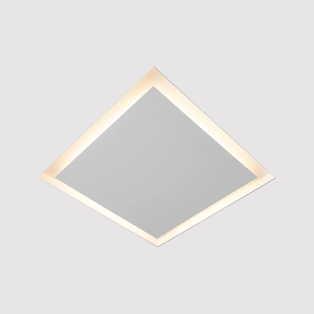 Plafon Led De Embutir No Frame Branco 25,2w 2700k Piazza