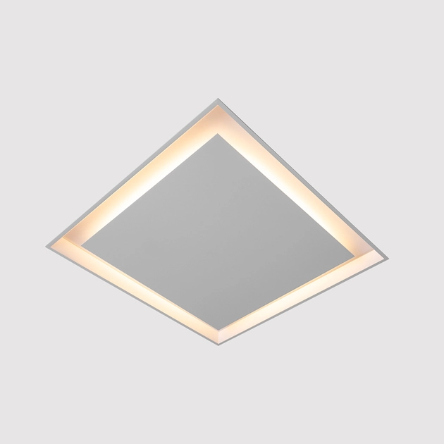 Plafon Led De Embutir Microborda Branco 25,2w 2700k Piazza