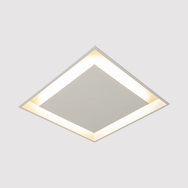Plafon Led De Embutir Microborda Branco 16,8w 2700k Piazza