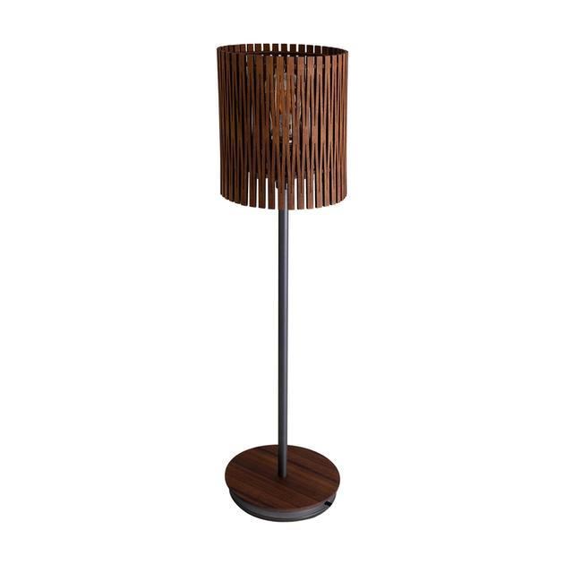 Luminaria De Mesa Madeira Natural Imbuia Living Hinges
