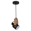 Pendente Metal Bottle - PRETO / MADEIRA