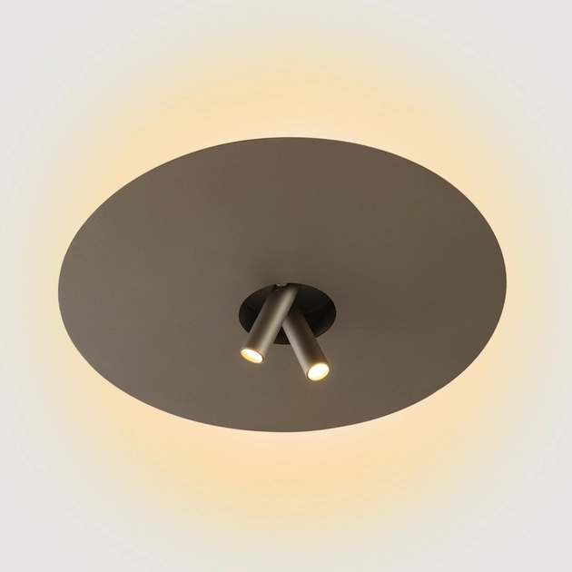 Plafon Led De Sobrepor Aluminio Oliva 25,36w 2700k Galileo