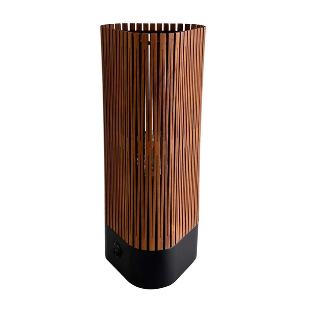 Luminaria De Mesa Madeira Imbuia Living Hinges