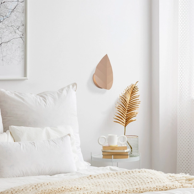 Arandela Aluminio Dourado Wild Fall