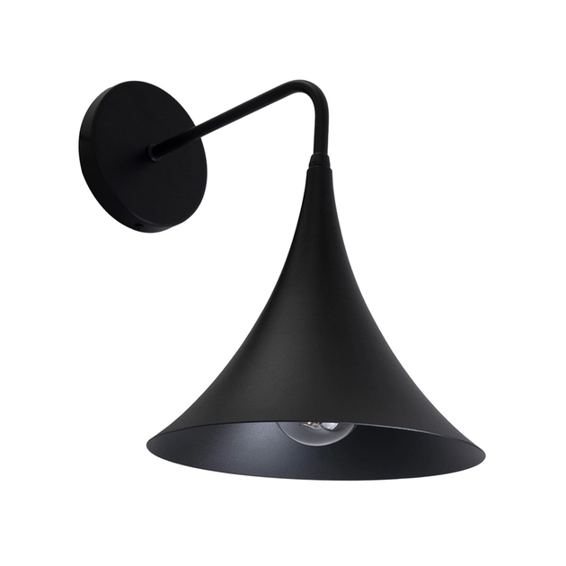 Arandela Aluminio Preto Ip62 Campana Uno