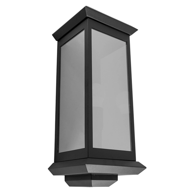 Arandela Vidro Aluminio Preto 48,3x18,7cm Toscana Trap Duo