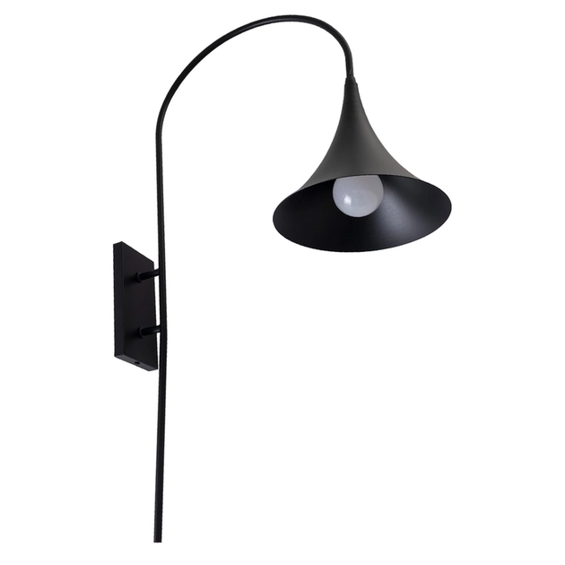 Arandela Aluminio Preto Ip62 Campana Turno