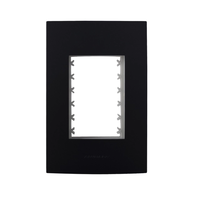 Placa 4x2 3 Modulos Preto Inova Pro Class