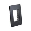 Placa 4x2 3 Módulos Preto Inova Pro Class