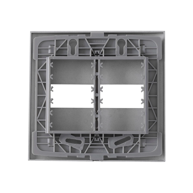 Placa 4x4 2 Modulos Grafite Inova Pro Class Grafite