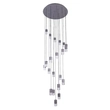 Pendente Led Alumínio Cinza 72w 3000k Capsula