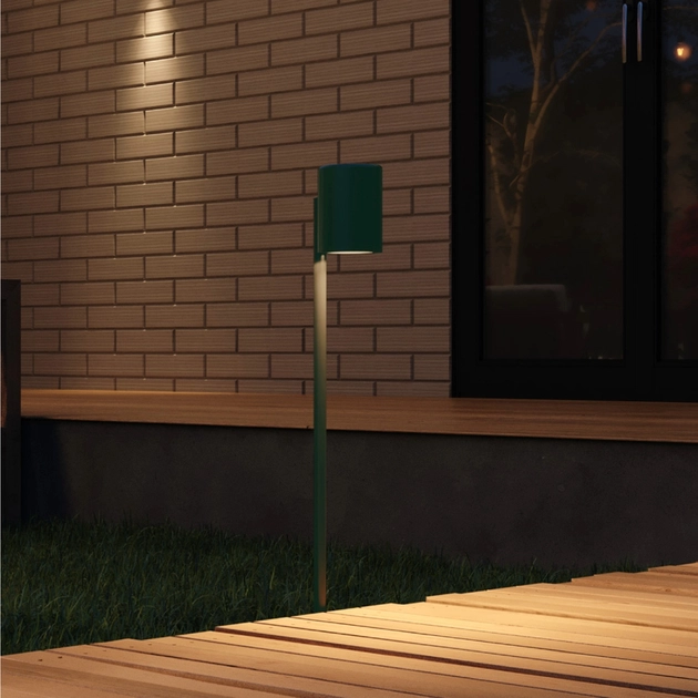 Espeto Led Aluminio Verde Jardim 3w 2700k Ip65 Neuss