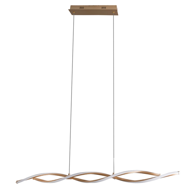 Pendente Led Metal E Silicone Dourado 30w 3000k Flow