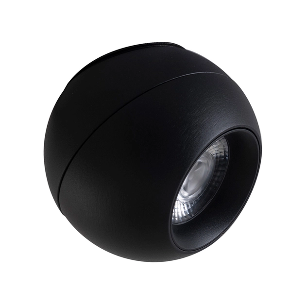 Spot Led De Sobrepor Aluminio Preto 12w 125 3000k Iris