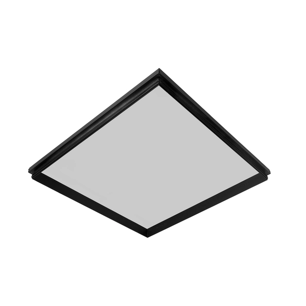 Plafon Led De Embutir Quadrado Preto 37,8w 3000k Imo