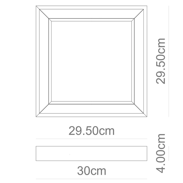 Plafon Led De Sobrepor Branco 25,2w 3000k Fit Edge