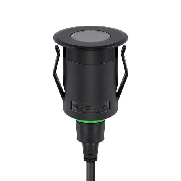 Embutido De Solo Led Preto 1w 24v 24 Ip67 3000k Way