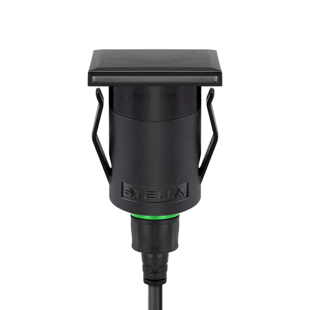 Embutido De Solo Embutir Led Preto 1w 6lm Ip67 3000k Way Side