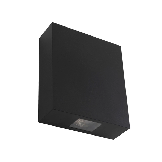 Arandela Led Preto 10w 40lm Ip65 3000k Wall Plus