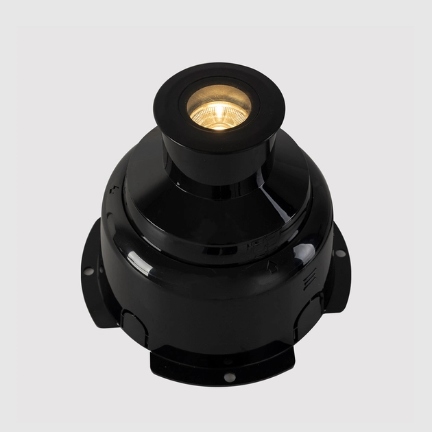 Embutido Solo Led Aluminio Preto 6,5w 520lm Ip67 3000k S.Ground