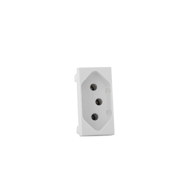 Modulo Tomada 2p+T Plastico Branco Siena