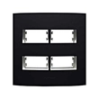 Placa 4x4 4 Módulos Distanciados Preto Inova Pro Class