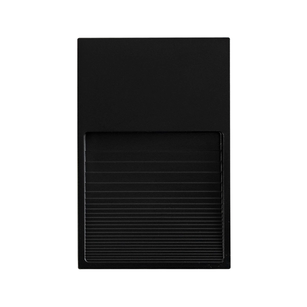 Balizador Led De Sobrepor Preto 2w 60 3000k Ip65