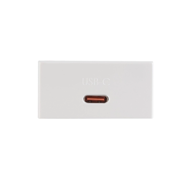 Modulo Tomada Carregador Usb Tipo C Branco Inova Pro Class