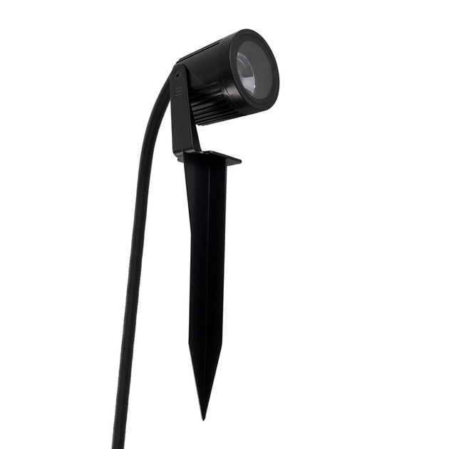 Espeto Led Aluminio Preto 6,5w 360lm Ip67 3000k S.Ground
