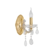 Arandela Cristal K9 Metal Dourado Castle
