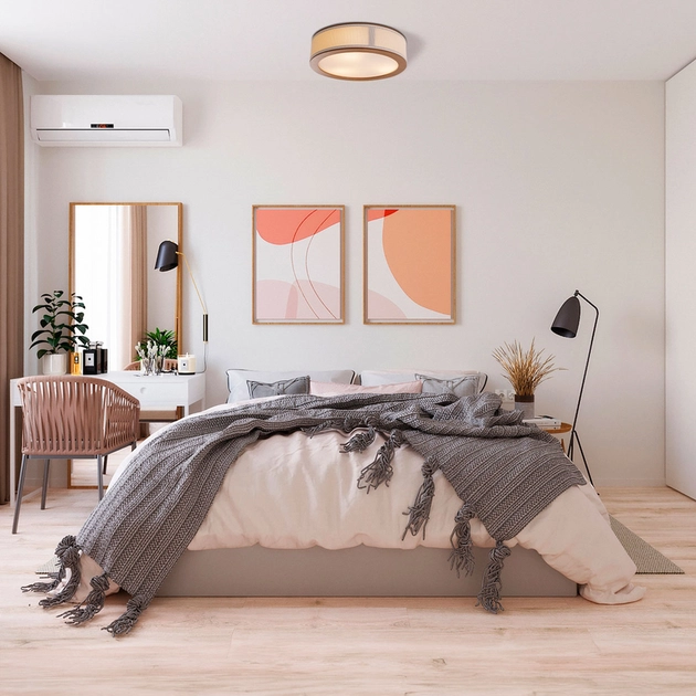 Plafon Sobrepor Mdf Castanho Apollo