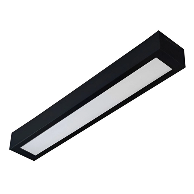 Plafon Led Sobrepor Aluminio Preto 36w 4500lm 4000k Valencia
