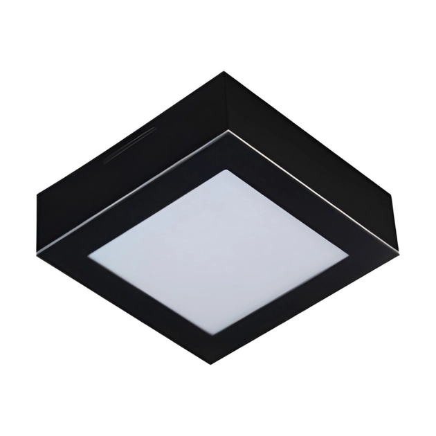 Plafon Led Sobrepor Acrilico Preto 16w 2000lm 4000k Valencia