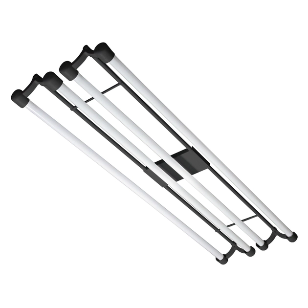 Plafon Sobrepor Aluminio Preto 80w 120cm 6500k Toledo