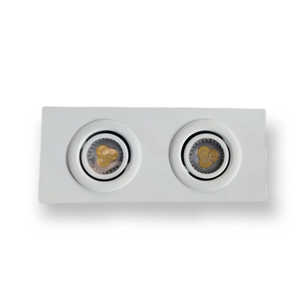 Plafon Sobrepor Aluminio 7w Branco
