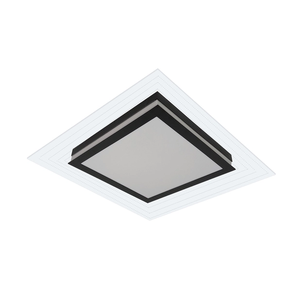Plafon Led Sobrepor Aluminio Preto 25w 3125lm 4000k Lisboa