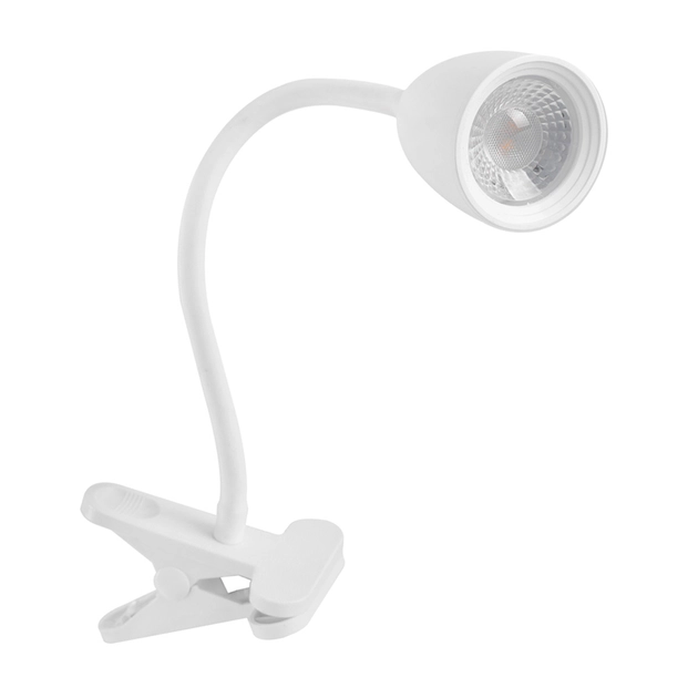 Luminaria De Mesa Led Abs Com Garra 4w 3000k Focus